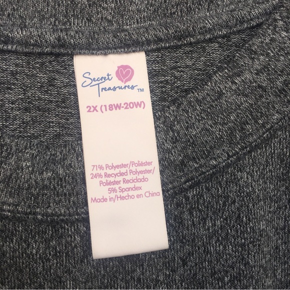 Secret Treasures Women's Sweater size 2X (18w-20w) polyester, nylon, spandex - Picture 4 of 8